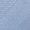 Light blue textured fabric with a small diamond pattern, suitable for clothing or upholstery.