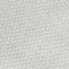 Close-up of white textured fabric with a herringbone pattern, showing intricate weaving details.