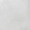Close-up of white textured fabric with fine horizontal lines, ideal for clothing, upholstery, or design backgrounds.