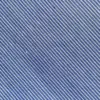 Close-up of blue and white striped denim fabric texture.