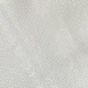 Close-up of white woven fabric texture, showcasing its detailed pattern and soft appearance.