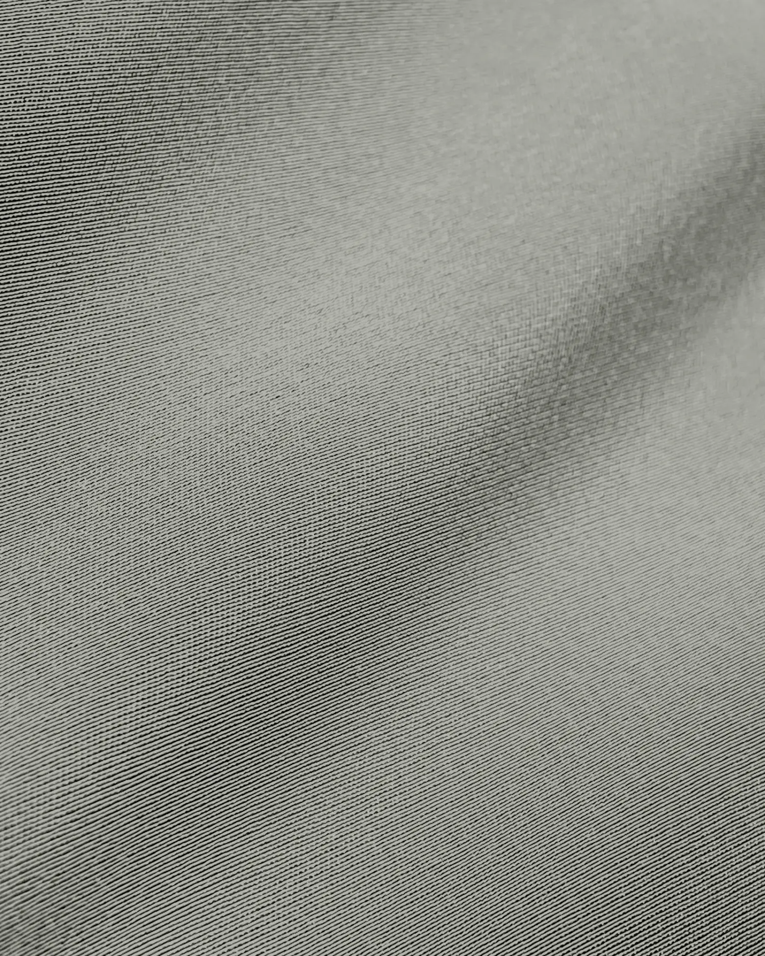 Close-up of smooth gray fabric texture, showcasing fine weave and subtle luster.