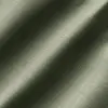 Close-up of textured olive green fabric with diagonal shadows and highlights.