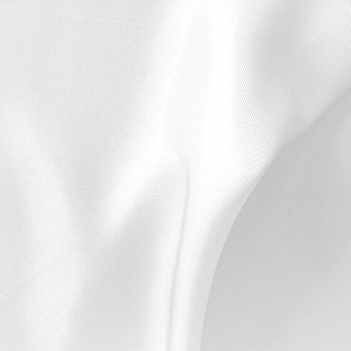 Close-up of smooth, white fabric with gentle folds, showcasing its texture and softness. Ideal for textiles and fashion.