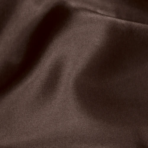 Smooth brown silk fabric with soft folds, highlighting texture and shine for fashion or textile design.
